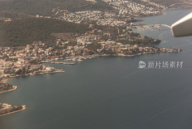 土耳其milas bodrum mugla附近的夏季小镇gulluk村海岸